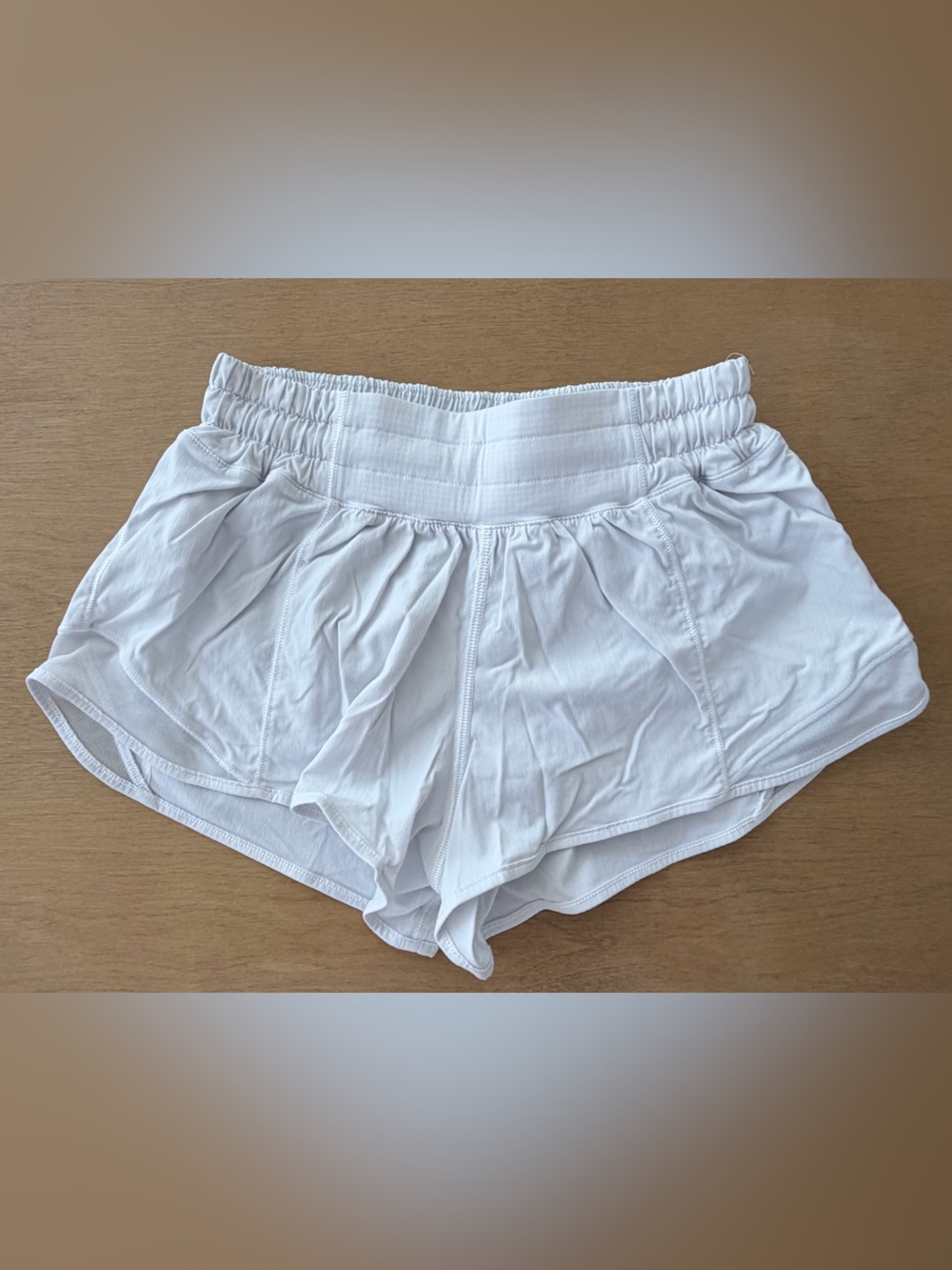 lululemon athletica white athletic shorts - women’s size 2